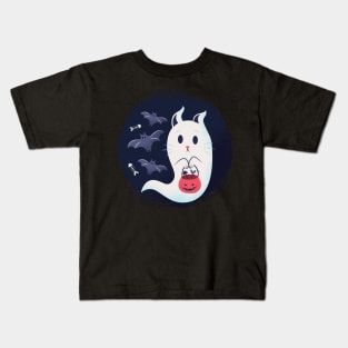 Ghosts Cat Kids T-Shirt